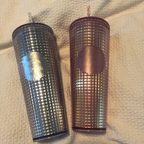 Starbucks Pink and Silver Disco Ball Tumbler - Picture 3 of 10